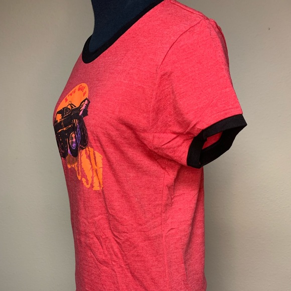 Fun Cap Sleeve Tshirt XL Junior’s with Monster Truck Graphic NEW - Picture 3 of 6